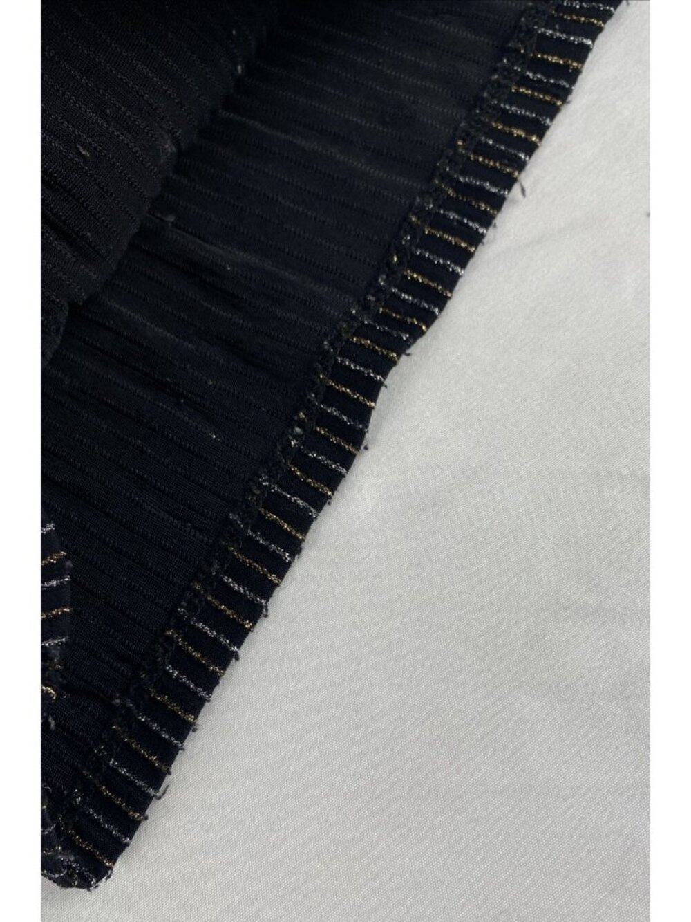 Knit Works Girls Flutter Sleeve S 7-8 Belted Square Neck Black/Metallic Jumpsuit - Picture 13 of 16